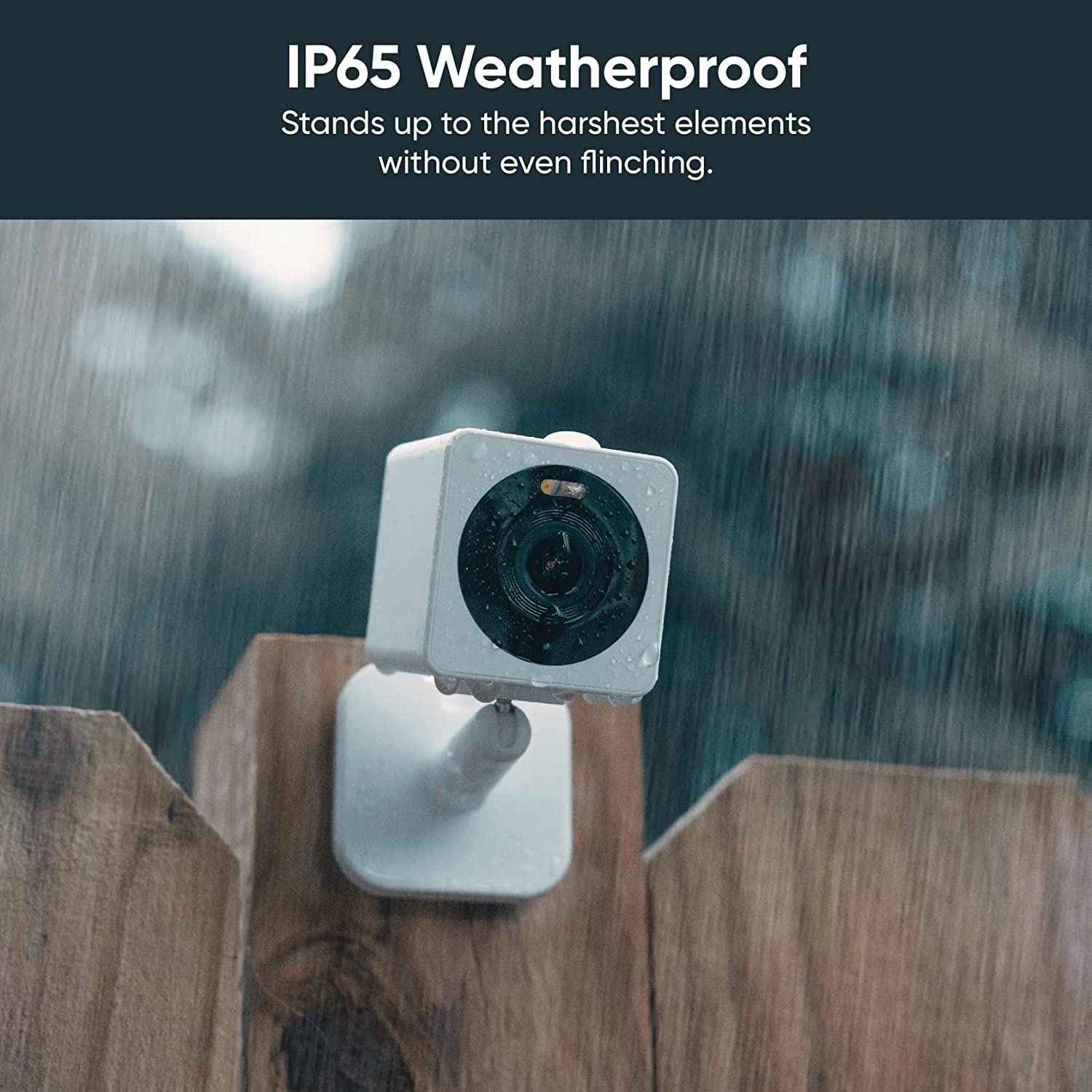 Indoor/Outdoor 1080p Wi-Fi Smart Home Security Camera with Color Night Vision - Image 2